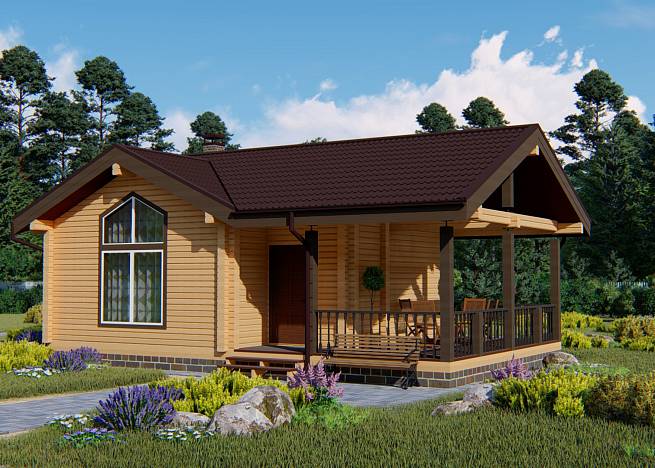 Бани из профилированного бруса